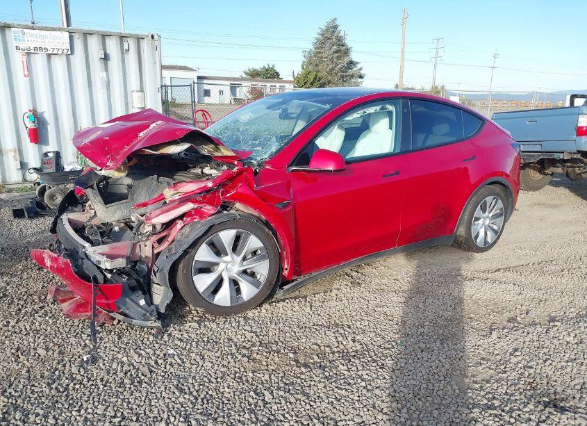 Photo 2 of 2021 Tesla Model Y LONG RANGE DUAL MOTOR ALL-WHEEL DRIVE (VIN 5YJYGDEEXMF092025)