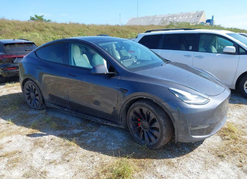 2021 Tesla Model Y PERFORMANCE DUAL MOTOR ALL-WHEEL DRIVE (VIN 5YJYGDEF0MF090096) main photo