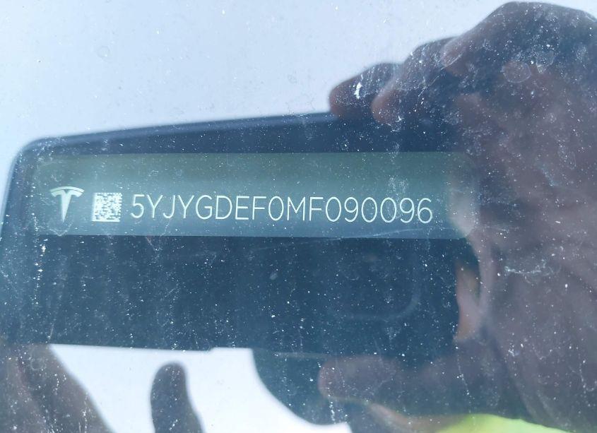 Photo 9 of 2021 Tesla Model Y PERFORMANCE DUAL MOTOR ALL-WHEEL DRIVE (VIN 5YJYGDEF0MF090096)