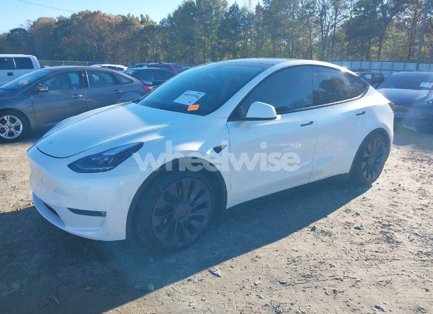 Photo 2 of 2021 Tesla Model Y PERFORMANCE DUAL MOTOR ALL-WHEEL DRIVE (VIN 5YJYGDEF1MF189462)