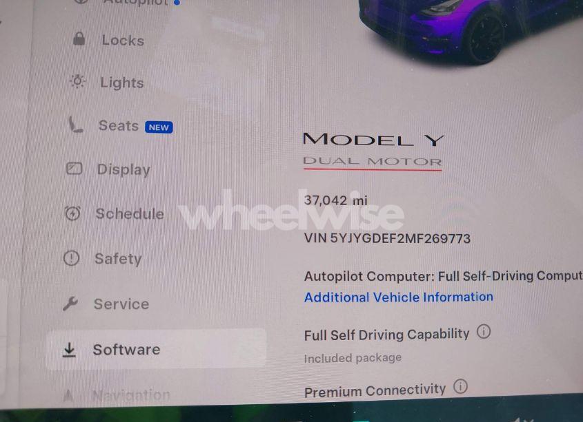 Photo 7 of 2021 Tesla Model Y PERFORMANCE DUAL MOTOR ALL-WHEEL DRIVE (VIN 5YJYGDEF2MF269773)