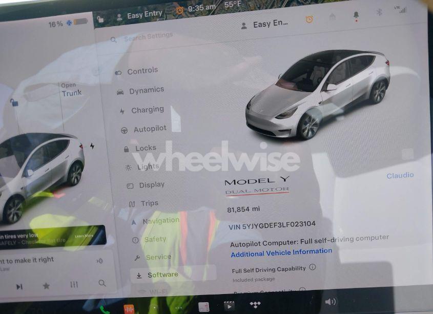 Photo 19 of 2020 Tesla Model Y (VIN 5YJYGDEF3LF023104)