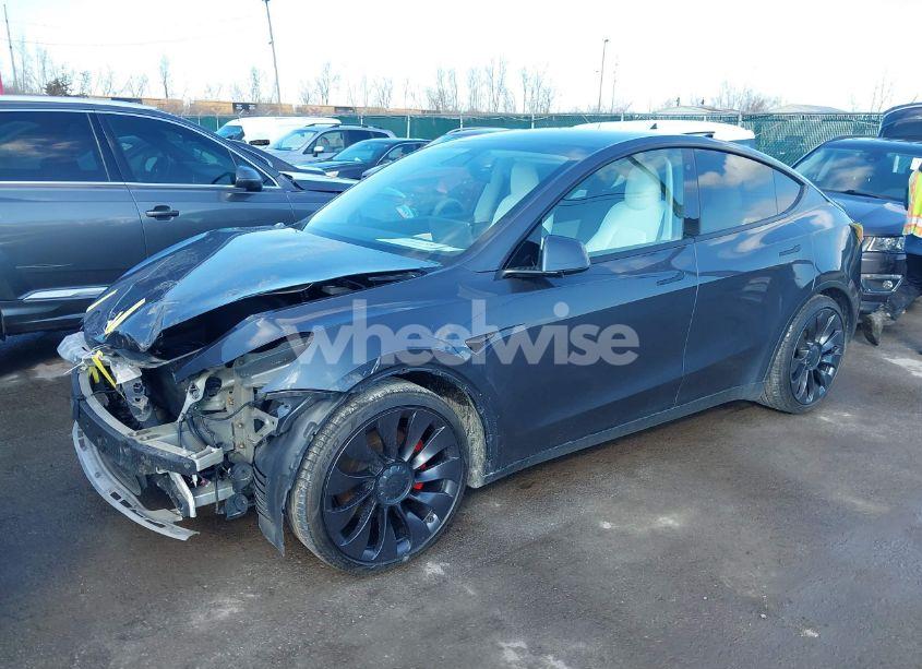 Photo 2 of 2020 Tesla Model Y LONG RANGE DUAL MOTOR ALL-WHEEL DRIVE/PERFORMANCE DUAL MOTOR ALL-WHEEL DRIVE (VIN 5YJYGDEF5LF042124)