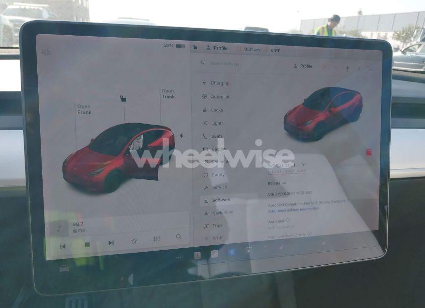 Photo 19 of 2021 Tesla Model Y PERFORMANCE DUAL MOTOR ALL-WHEEL DRIVE (VIN 5YJYGDEF5MF211592)