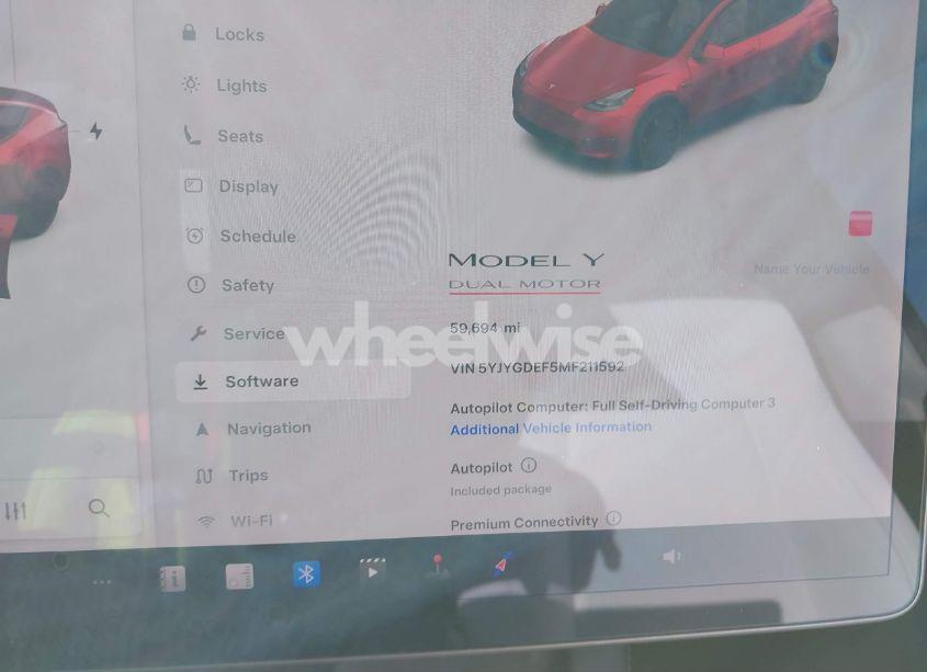 Photo 7 of 2021 Tesla Model Y PERFORMANCE DUAL MOTOR ALL-WHEEL DRIVE (VIN 5YJYGDEF5MF211592)