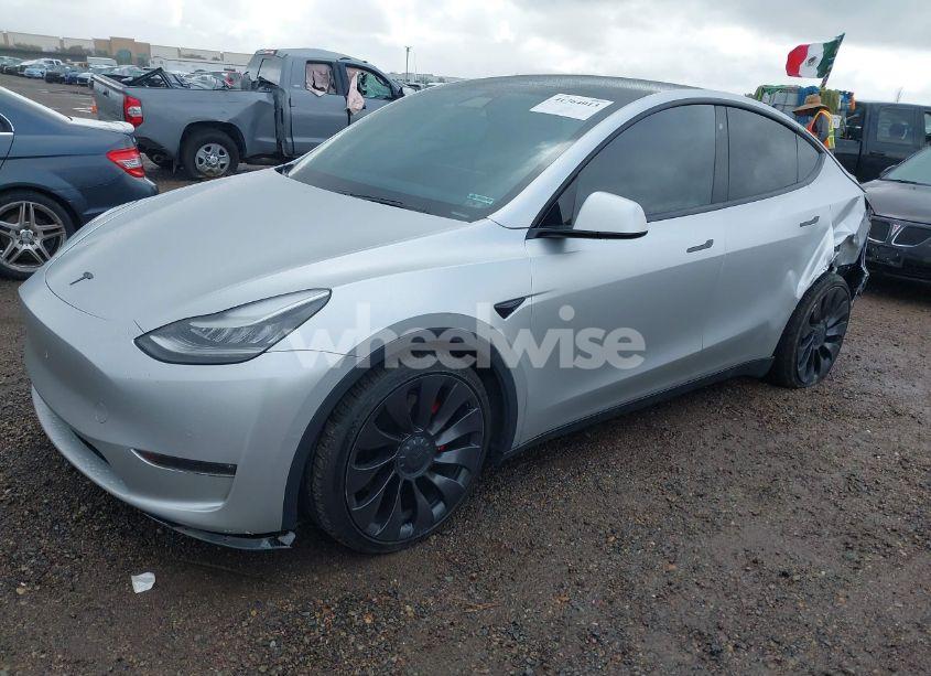 Photo 2 of 2020 Tesla Model Y LONG RANGE DUAL MOTOR ALL-WHEEL DRIVE/PERFORMANCE DUAL MOTOR ALL-WHEEL DRIVE (VIN 5YJYGDEF9LF038500)
