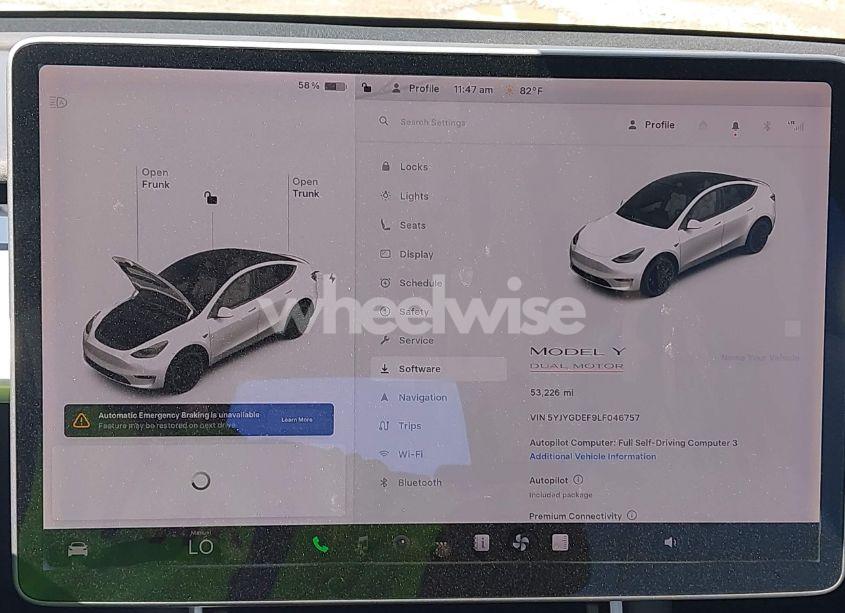 Photo 18 of 2020 Tesla Model Y LONG RANGE DUAL MOTOR ALL-WHEEL DRIVE/PERFORMANCE DUAL MOTOR ALL-WHEEL DRIVE (VIN 5YJYGDEF9LF046757)
