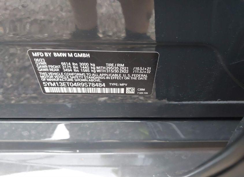 Photo 9 of 2024 Bmw X5 M (VIN 5YM13ET04R9S78484)
