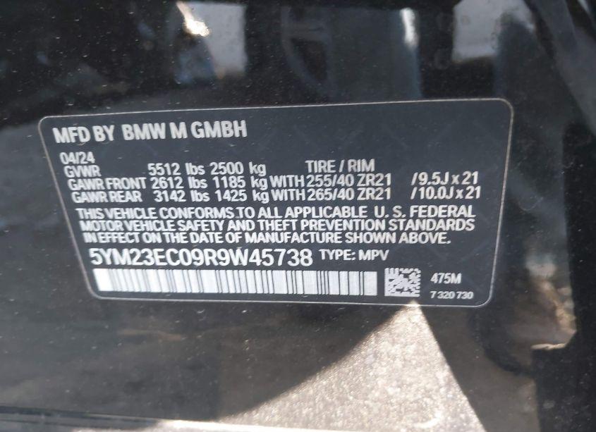 Photo 9 of 2024 Bmw X4 M (VIN 5YM23EC09R9W45738)