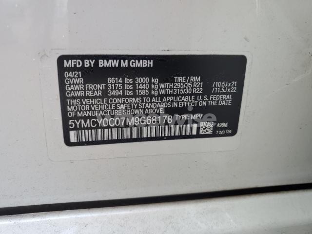 Photo 12 of 2021 BMW X6 M (VIN 5YMCY0C07M9G68178)