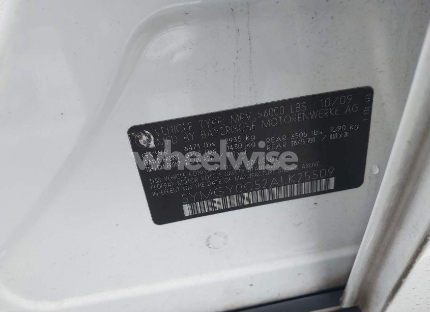 Photo 9 of 2010 Bmw X5 M (VIN 5YMGY0C52ALK25509)