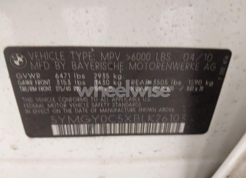 Photo 9 of 2011 Bmw X5 M (VIN 5YMGY0C5XBLK26103)