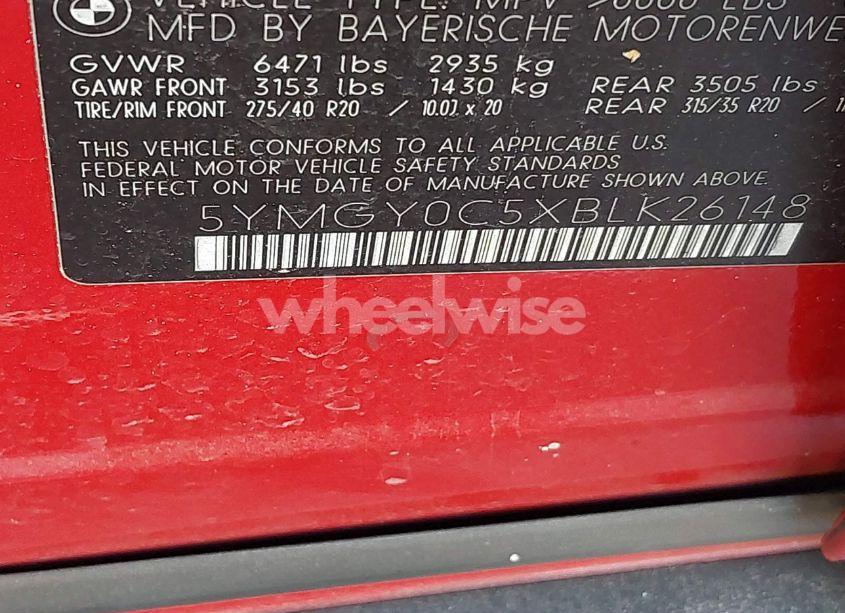 Photo 9 of 2011 Bmw X5 M (VIN 5YMGY0C5XBLK26148)