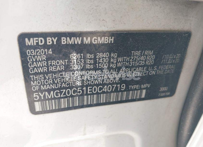 Photo 9 of 2014 Bmw X6 M (VIN 5YMGZ0C51E0C40719)