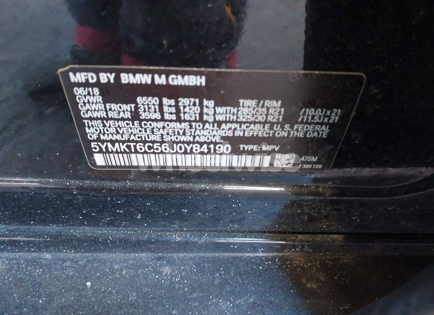 Photo 9 of 2018 Bmw X5 M (VIN 5YMKT6C56J0Y84190)