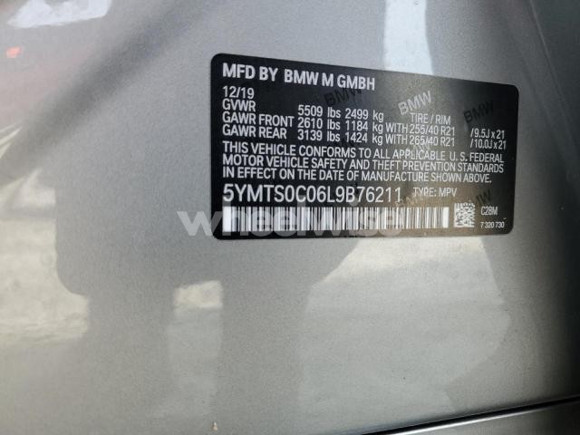 Photo 8 of 2020 BMW X3 M COMPETITION (VIN 5YMTS0C06L9B76211)