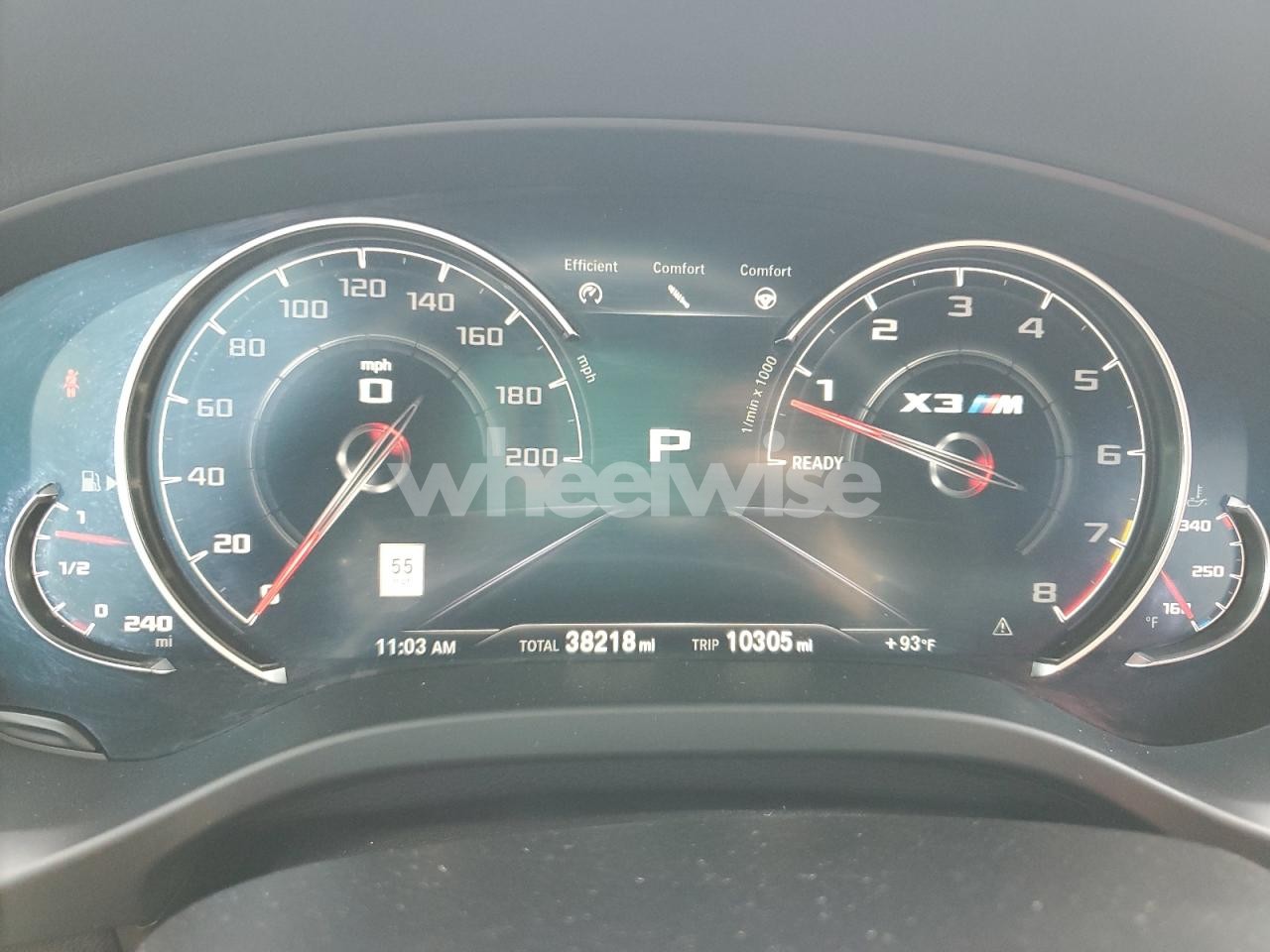 Photo 9 of 2020 BMW X3 M COMPETITION (VIN 5YMTS0C07LLT10627)