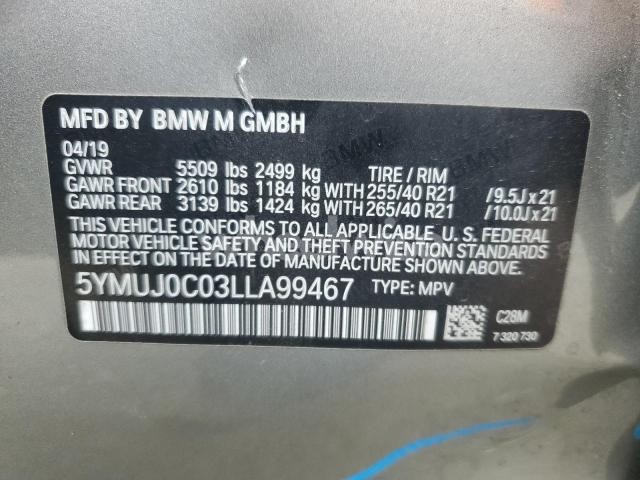 Photo 2 of 2020 BMW X4 M COMPETITION (VIN 5YMUJ0C03LLA99467)