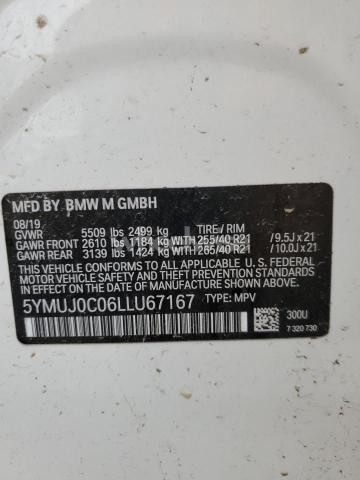 Photo 10 of 2020 BMW X4 M COMPETITION (VIN 5YMUJ0C06LLU67167)