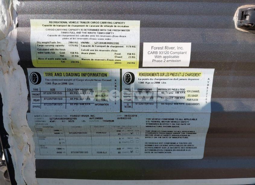 Photo 9 of 2019 Prtm Avenger (VIN 5ZT2AVUB3KB922105)