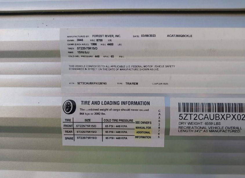 Photo 9 of 2023 Coachmen Catalina N/A (VIN 5ZT2CAUBXPX028745)