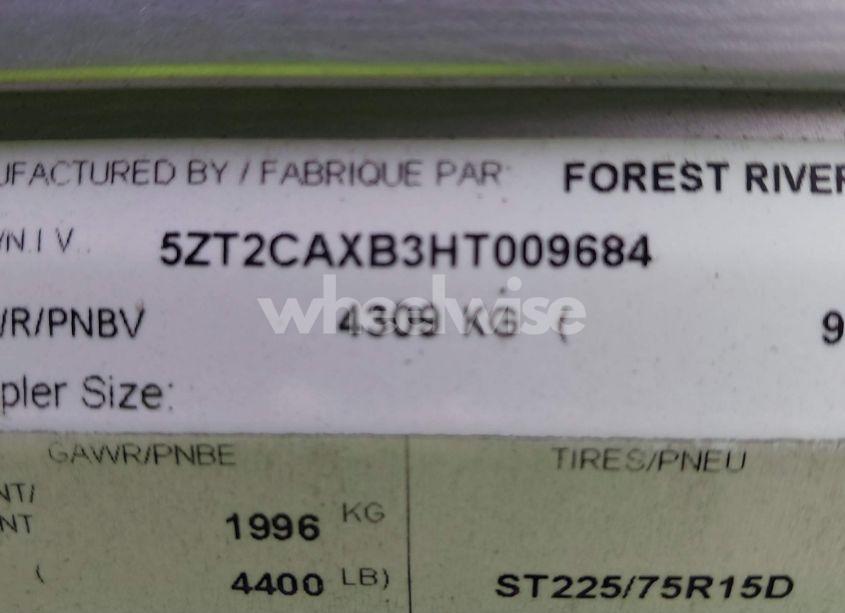 Photo 9 of 2017 Coachmen Catalina (VIN 5ZT2CAXB3HT009684)