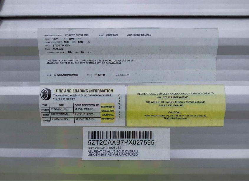 Photo 9 of 2023 Coachmen Catalina N/A (VIN 5ZT2CAXB7PX027595)