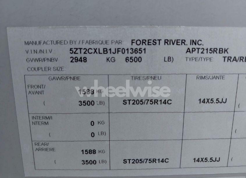 Photo 9 of 2018 Coachmen Other (VIN 5ZT2CXLB1JF013651)