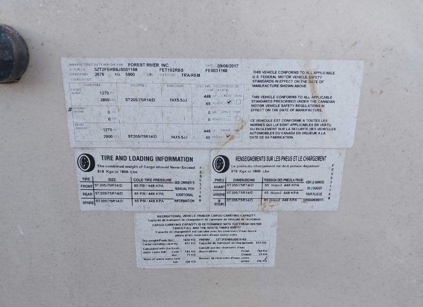 Photo 9 of 2018 Coachmen Freedom EX (VIN 5ZT2FEHB6JS031168)