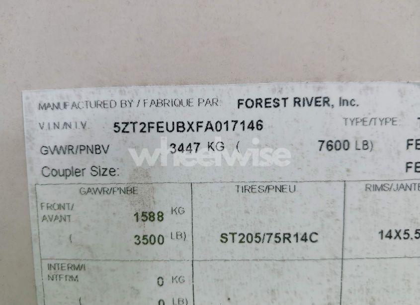 Photo 9 of 2015 Coachmen Freedom EXPRESS (VIN 5ZT2FEUBXFA017146)