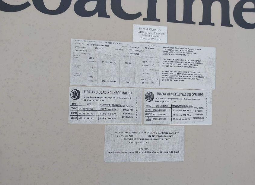 Photo 9 of 2016 Coach Freedom (VIN 5ZT2FEWB6GA019409)