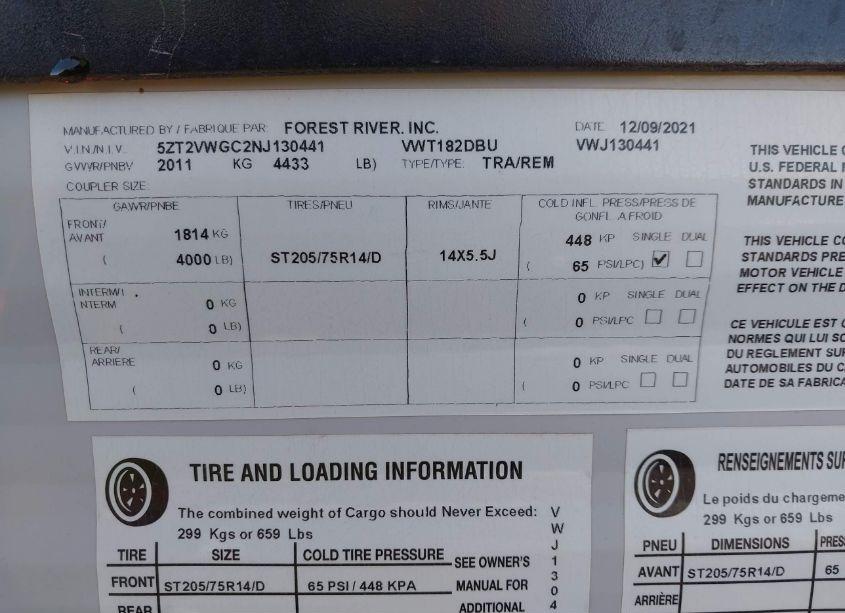 Photo 9 of 2022 Coachman Viking 182 DBU (VIN 5ZT2VWGC2NJ130441)