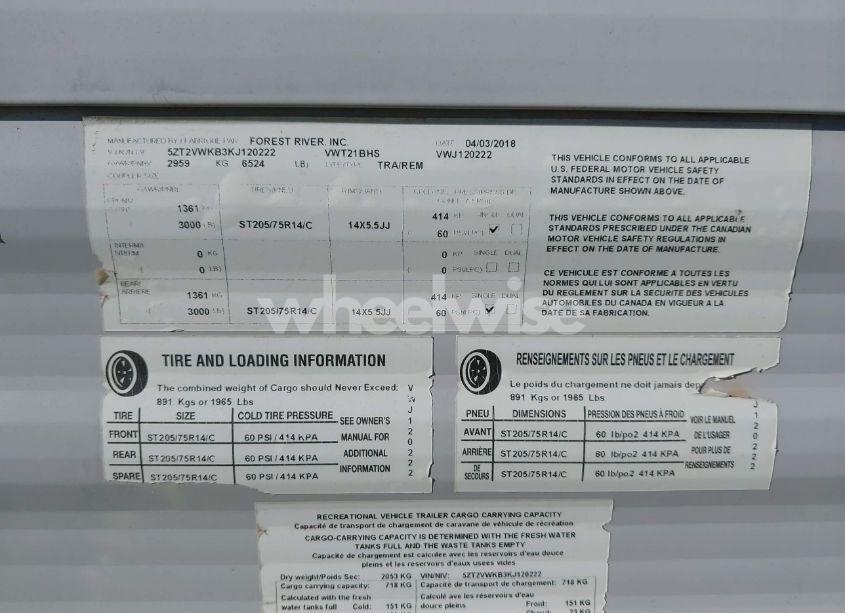 Photo 9 of 2019 Viki Tv (VIN 5ZT2VWKB3KJ120222)