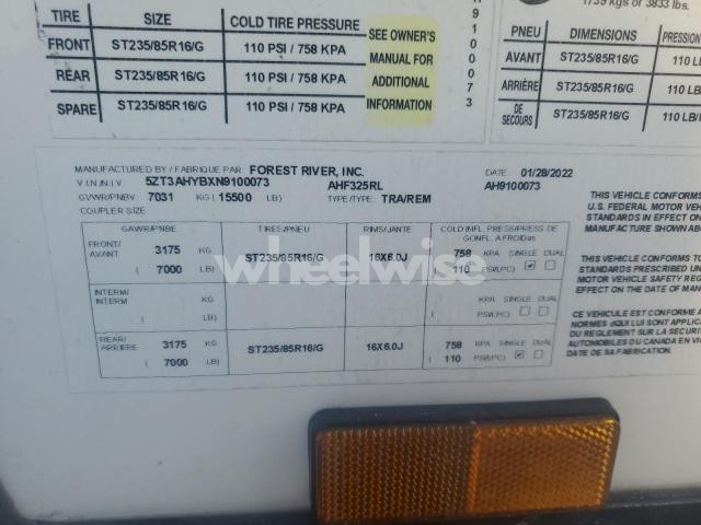 Photo 6 of 2022 FORESRIVER EAST WEST (VIN 5ZT3AHYBXN9100073)