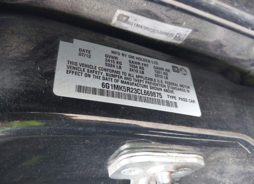 Photo 9 of 2012 Chevrolet Caprice POLICE (VIN 6G1MK5R23CL669875)