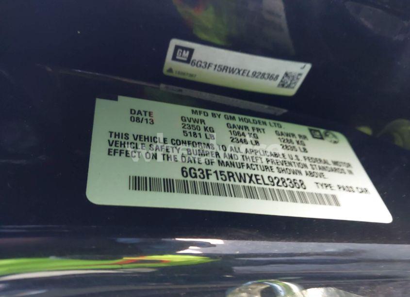 Photo 9 of 2014 Chevrolet Ss (VIN 6G3F15RWXEL928368)