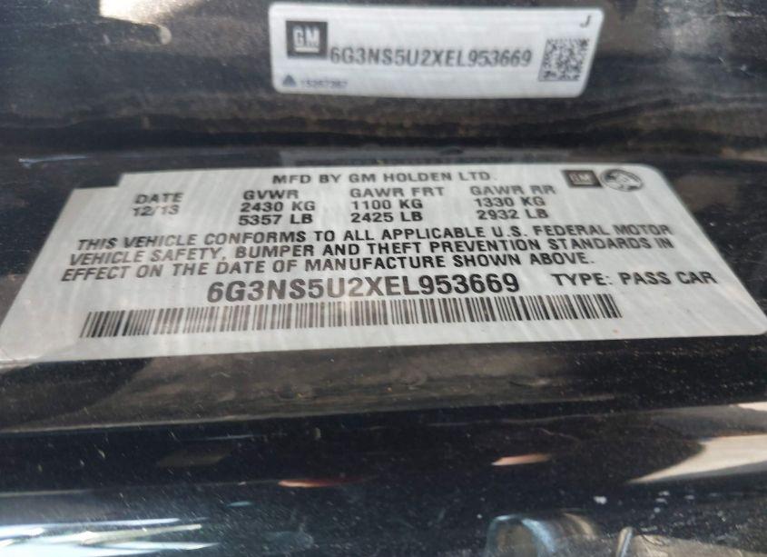 Photo 9 of 2014 Chevrolet Caprice POLICE (VIN 6G3NS5U2XEL953669)