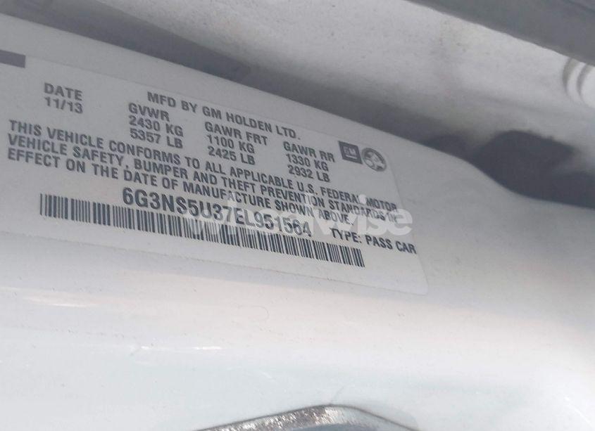 Photo 9 of 2014 Chevrolet Caprice POLICE (VIN 6G3NS5U37EL951564)