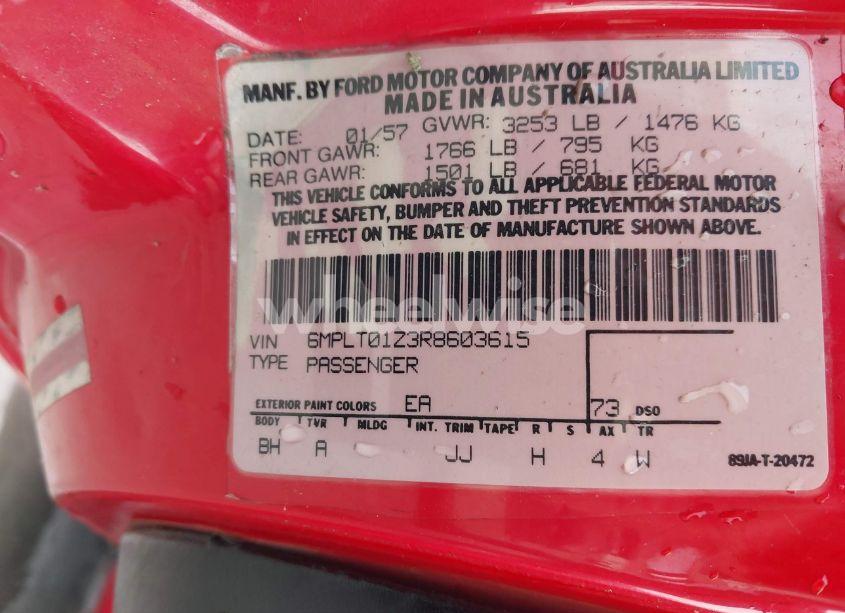 Photo 9 of 1994 Mercury Capri N/A (VIN 6MPLT01Z3R8603615)