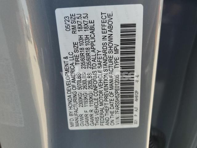 Photo 9 of 2023 HONDA CR-V SPORT (VIN 7FARS5H52PE012035)