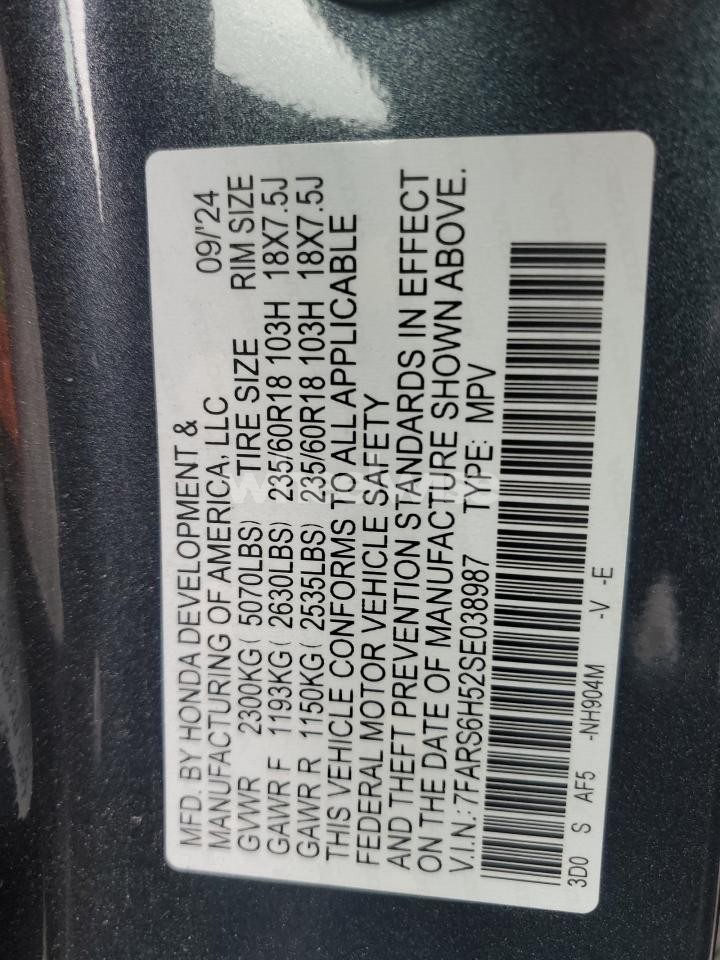 Photo 13 of 2025 HONDA CR-V SPORT (VIN 7FARS6H52SE038987)