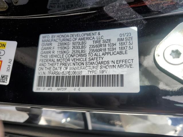 Photo 8 of 2023 HONDA CR-V SPORT (VIN 7FARS6H53PE006699)