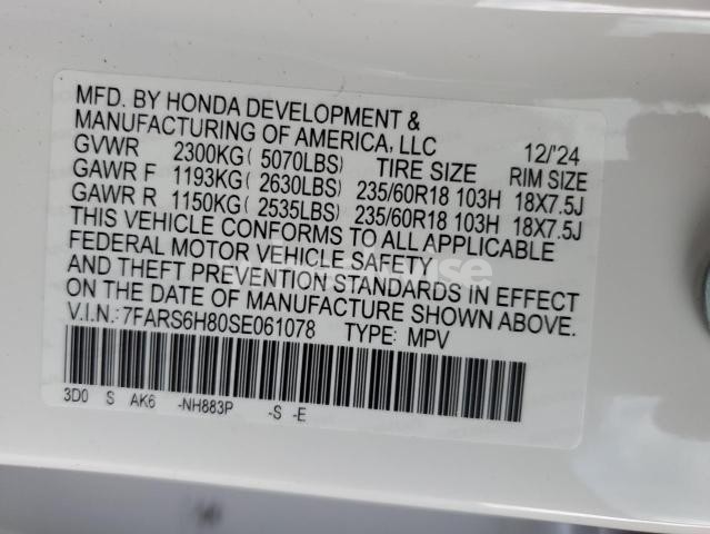 Photo 12 of 2025 HONDA CR-V SPORT-L (VIN 7FARS6H80SE061078)