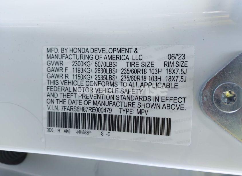 Photo 9 of 2024 Honda Cr-v HYBRID SPORT-L (VIN 7FARS6H87RE000479)