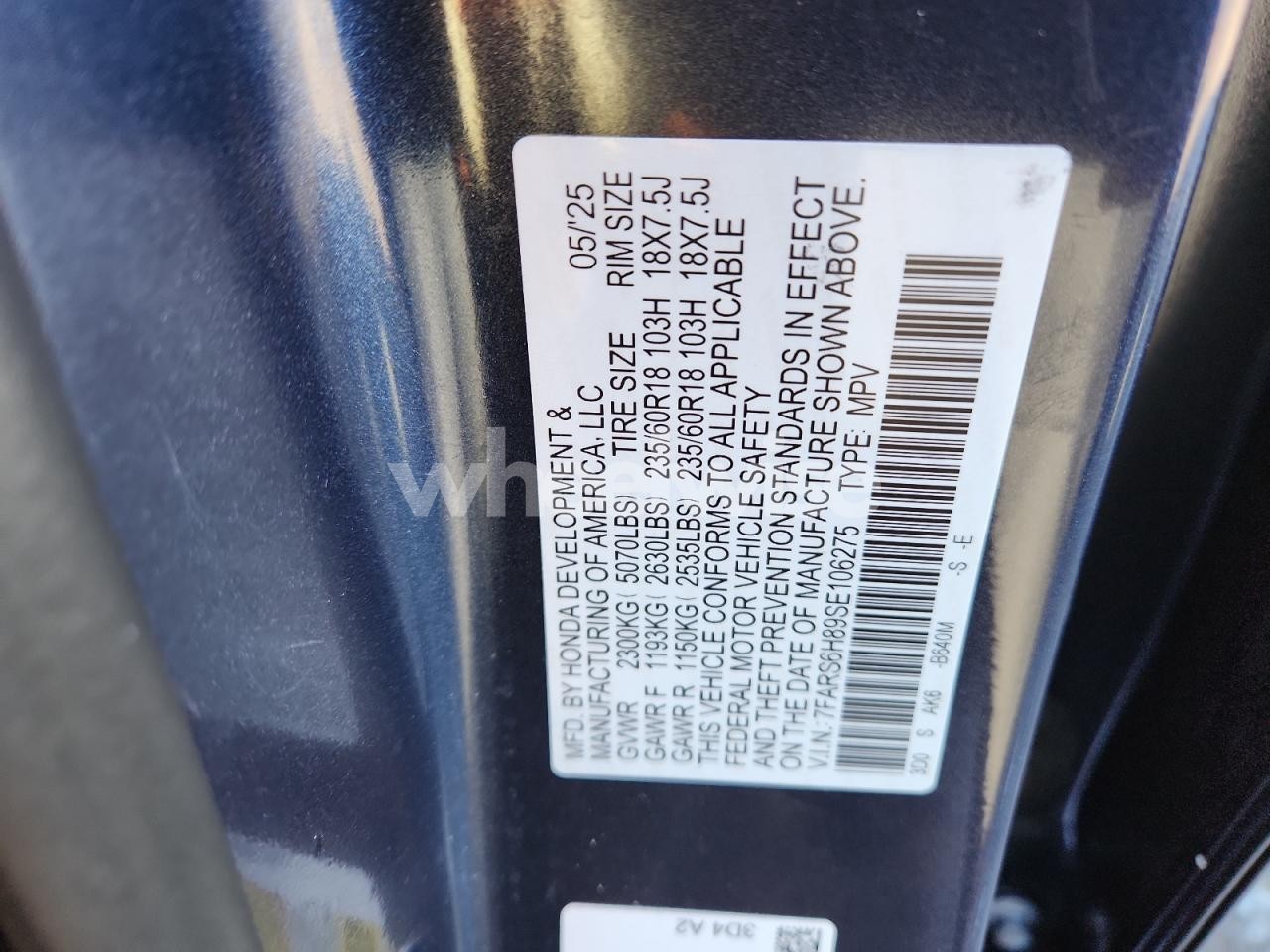 Photo 13 of 2025 HONDA CR-V SPORT-L (VIN 7FARS6H89SE106275)