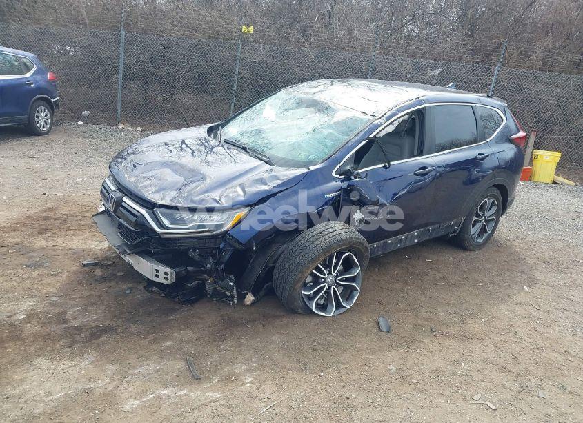 Photo 2 of 2021 Honda Cr-v HYBRID EX-L (VIN 7FART6H8XME013751)
