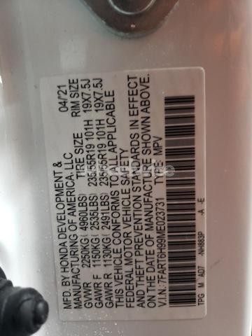 Photo 6 of 2021 HONDA CR-V TOURING (VIN 7FART6H99ME023731)