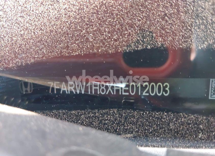 Photo 9 of 2017 Honda Cr-v EX-L/EX-L NAVI (VIN 7FARW1H8XHE012003)