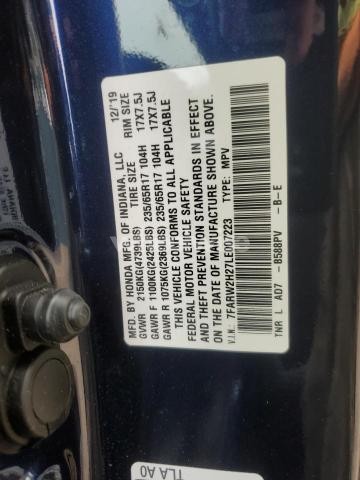 Photo 13 of 2020 HONDA CR-V LX (VIN 7FARW2H27LE007223)