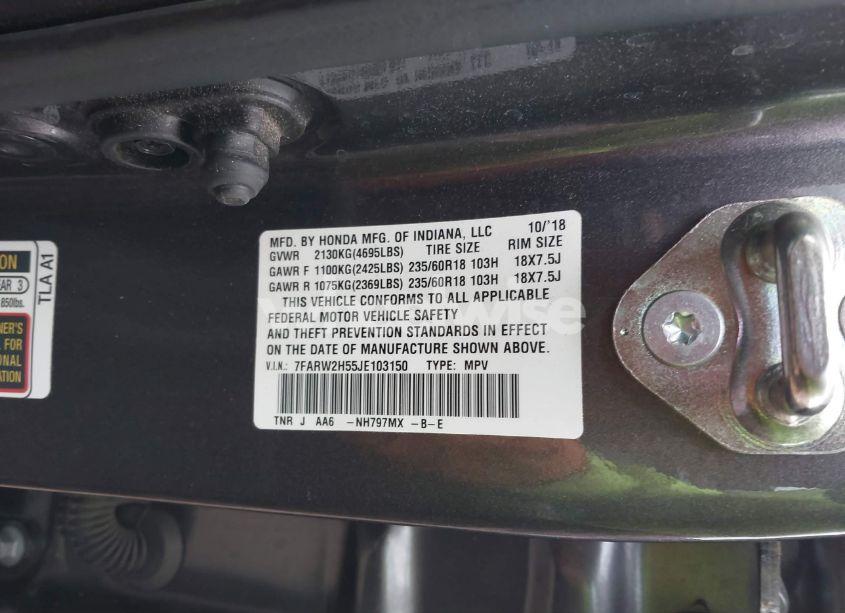 Photo 9 of 2018 Honda Cr-v EX (VIN 7FARW2H55JE103150)